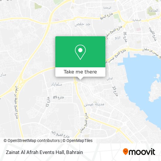 Zainat Al Afrah Events Hall map