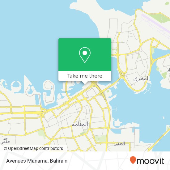 Avenues Manama map