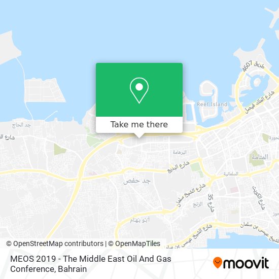MEOS 2019 - The Middle East Oil And Gas Conference map