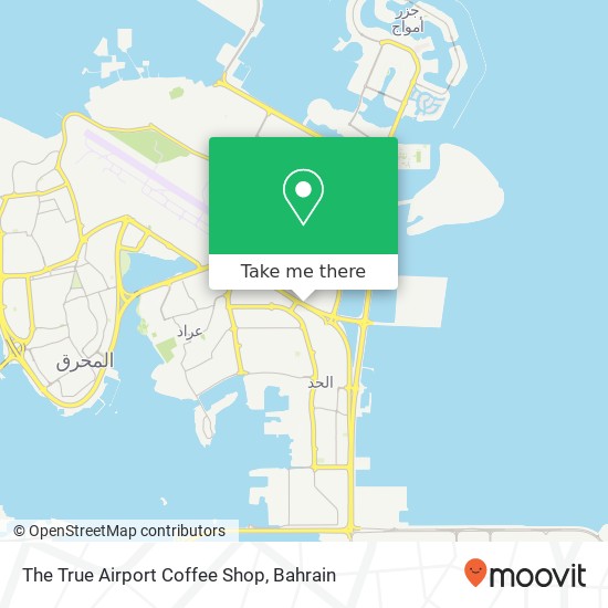 The True Airport Coffee Shop map
