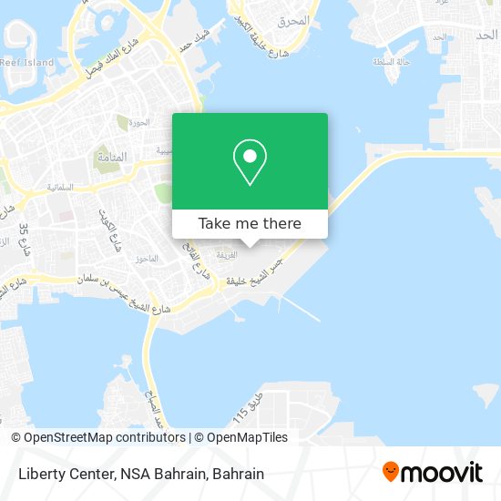 Liberty Center, NSA Bahrain map