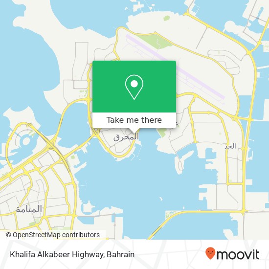 Khalifa Alkabeer Highway map