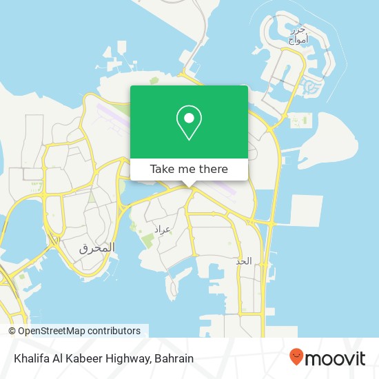 Khalifa Al Kabeer Highway map