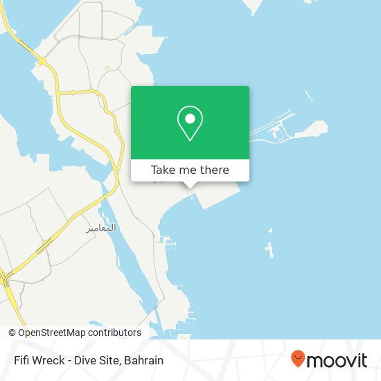 Fifi Wreck - Dive Site map