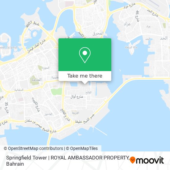 Springfield Tower | ROYAL AMBASSADOR PROPERTY map