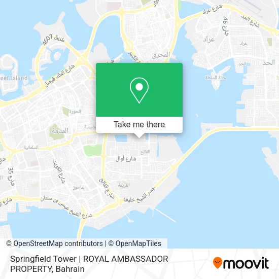 Springfield Tower | ROYAL AMBASSADOR PROPERTY map