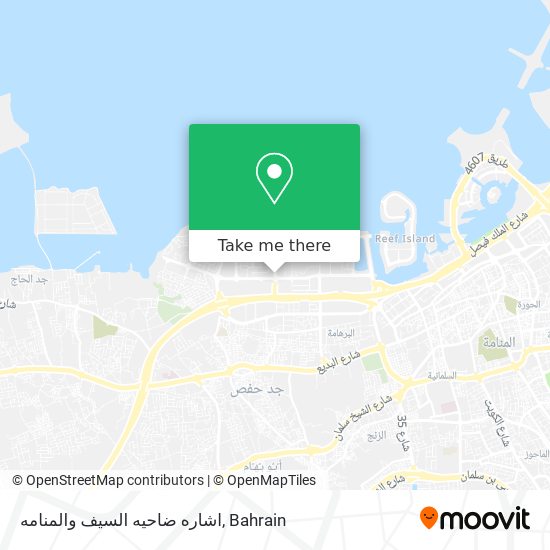 اشاره ضاحيه السيف والمنامه map