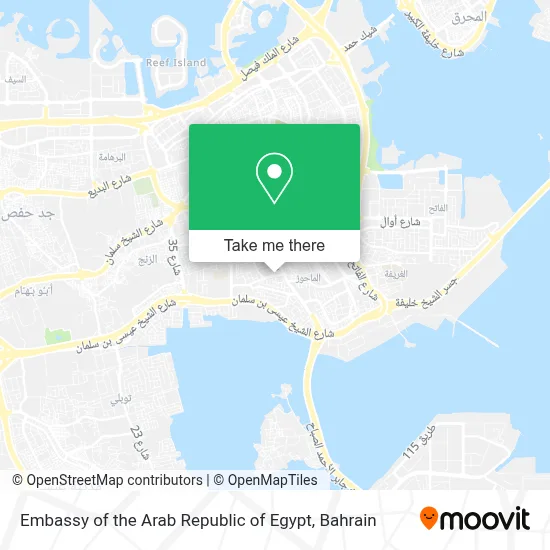 Embassy of the Arab Republic of Egypt map
