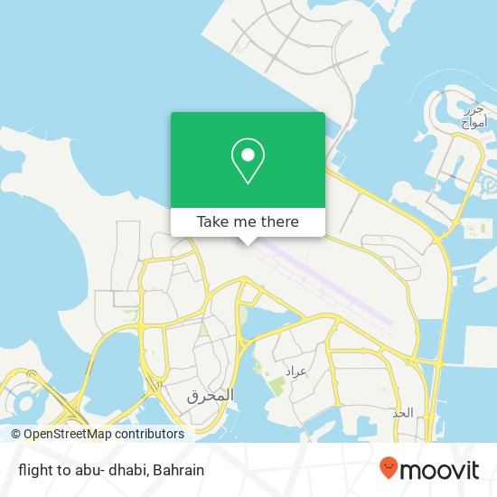 flight to abu- dhabi map