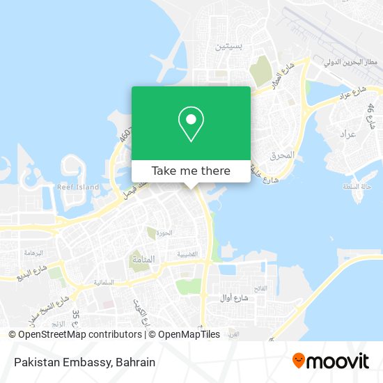 Pakistan Embassy map