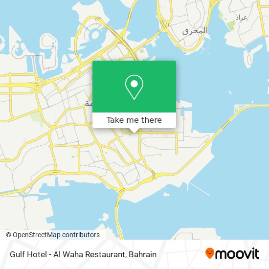 Gulf Hotel - Al Waha Restaurant map