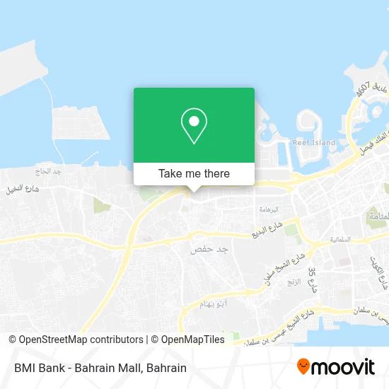 BMI Bank - Bahrain Mall map