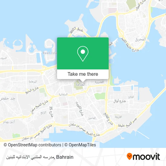 مدرسه المتنبي الابتدائيه للبنين map