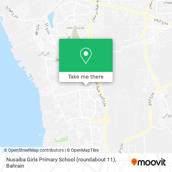 Nusaiba Girls Primary School (roundabout 11) map