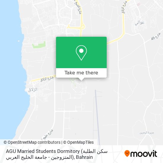 AGU Married Students Dormitory (سكن الطلبة المتزوجين - جامعة الخليج العربي) map