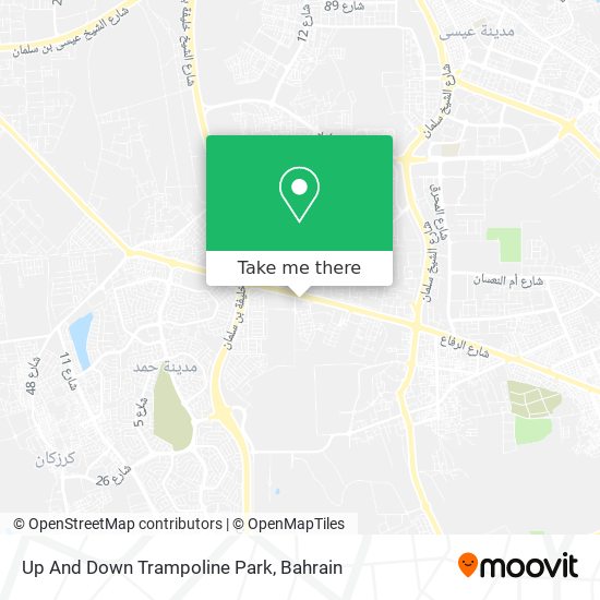 Up And Down Trampoline Park map