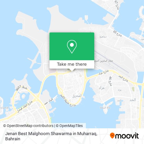 Jenan Best Malghoom Shawarma in Muharraq map