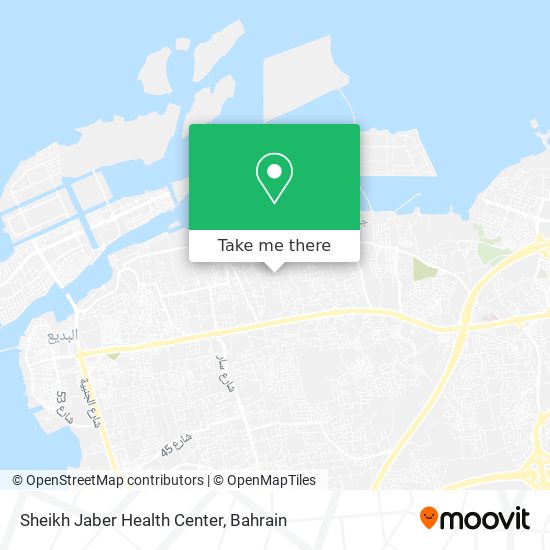 Sheikh Jaber Health Center map