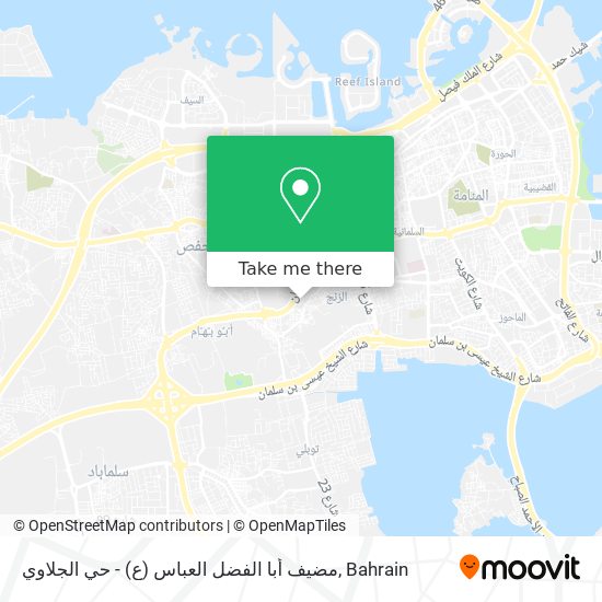 مضيف أبا الفضل العباس (ع) - حي الجلاوي map