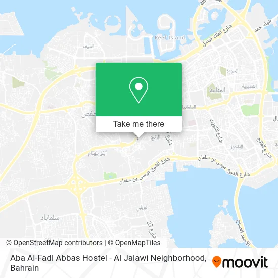 Aba Al-Fadl Abbas Hostel - Al Jalawi Neighborhood map