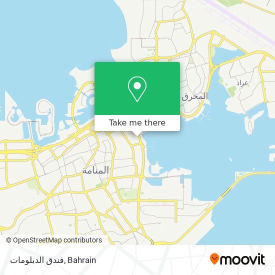 فندق الدبلومات map