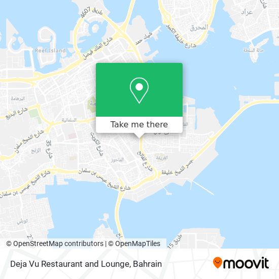 Deja Vu Restaurant and Lounge map