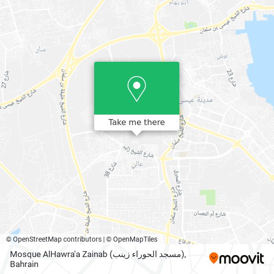 Mosque AlHawra'a Zainab (مسجد الحوراء زينب) map