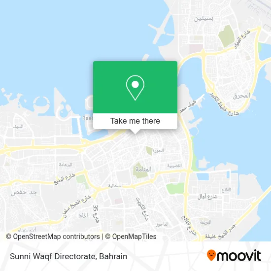 Sunni Waqf Directorate map