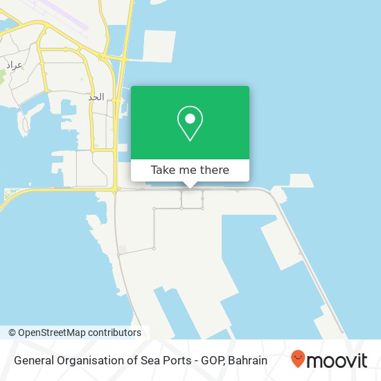 General Organisation of Sea Ports - GOP map