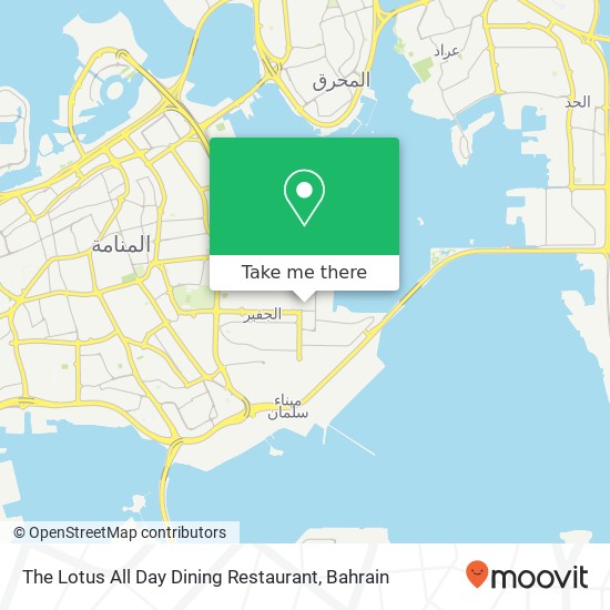 The Lotus All Day Dining Restaurant map