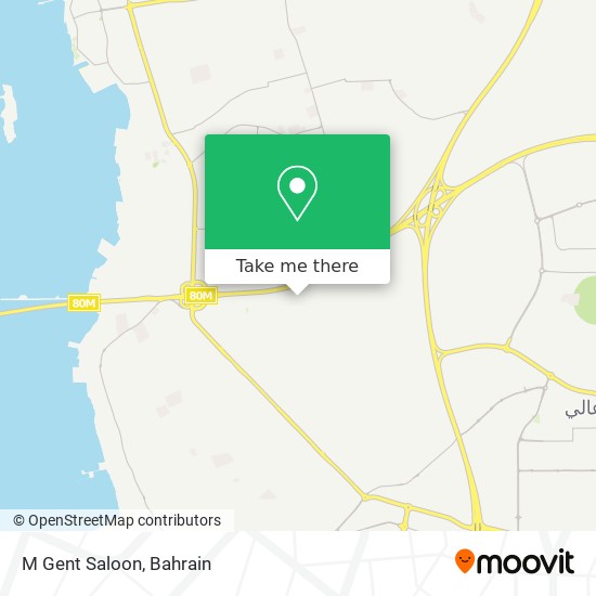 M Gent Saloon map
