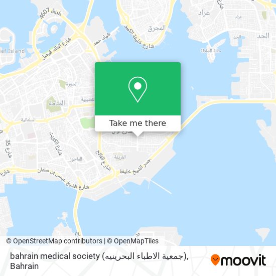 bahrain medical society (جمعية الاطباء البحرينيه) map