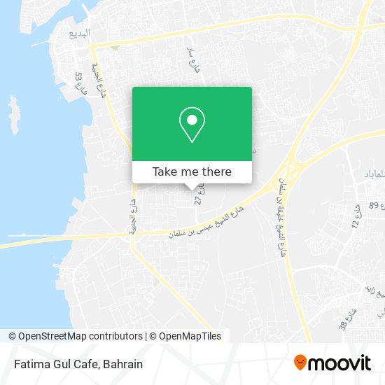 Fatima Gul Cafe map
