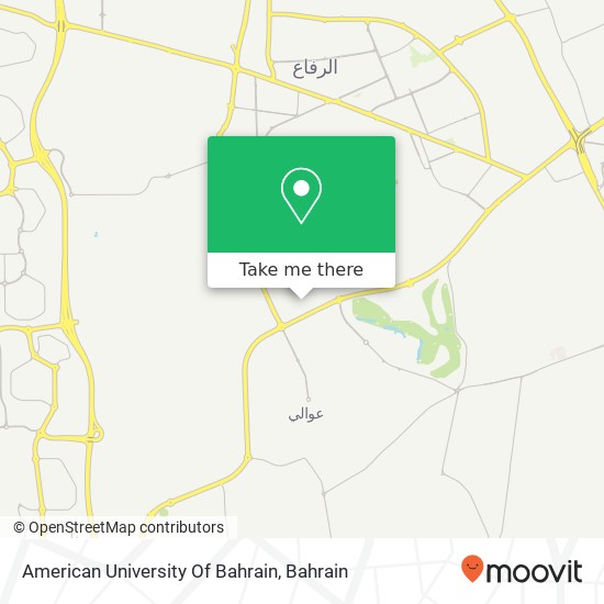 American University Of Bahrain map