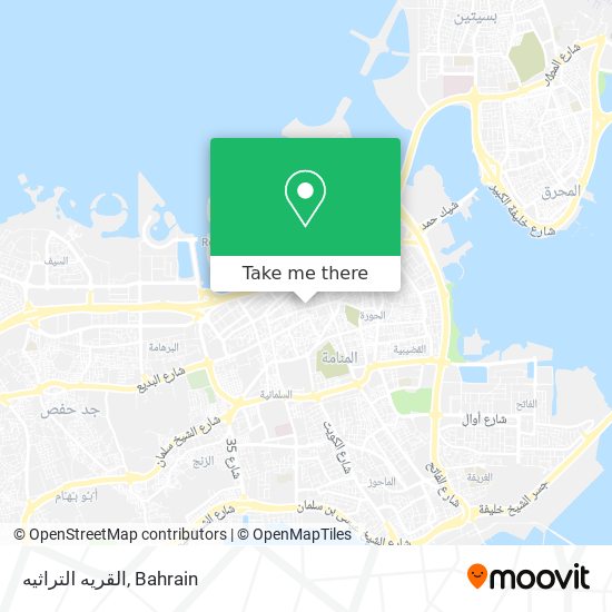 القريه التراثيه map