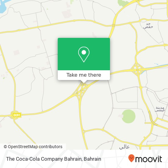 The Coca-Cola Company Bahrain map