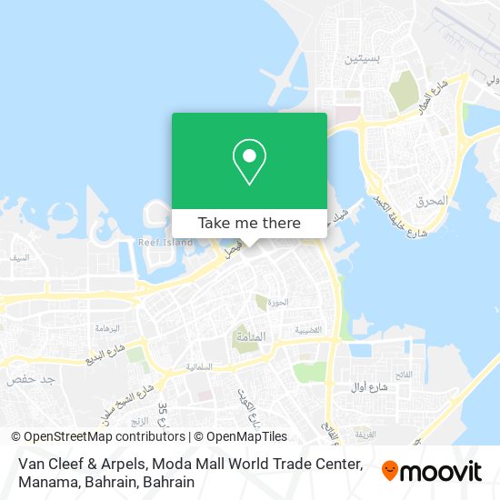 Van Cleef & Arpels, Moda Mall World Trade Center, Manama, Bahrain map