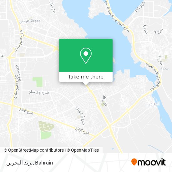 بريد البحرين map