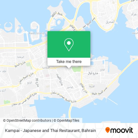 Kampai - Japanese and Thai Restaurant map