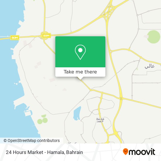 24 Hours Market - Hamala map