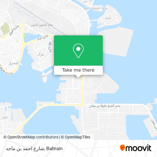 شارع احمد بن ماجد map