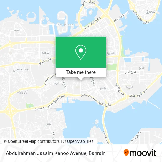 Abdulrahman Jassim Kanoo Avenue map