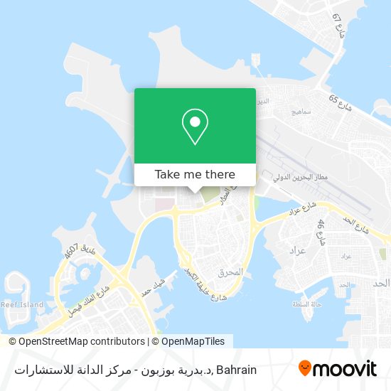 د.بدرية بوزبون - مركز الدانة للاستشارات map