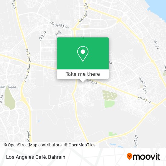 Los Angeles Café map