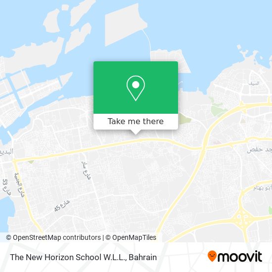 The New Horizon School W.L.L. map