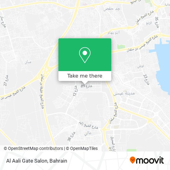 Al Aali Gate Salon map