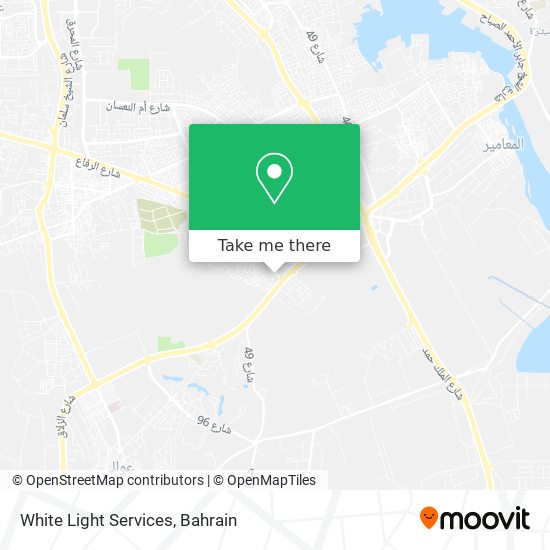 White Light Services map