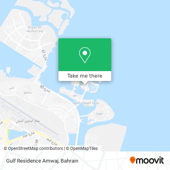 Gulf Residence Amwaj map