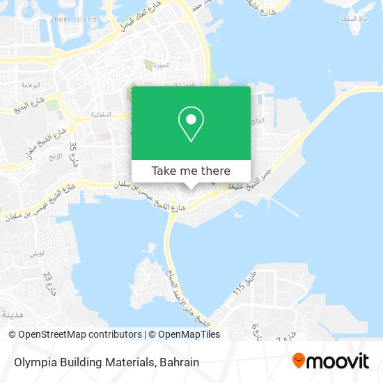 Olympia Building Materials map