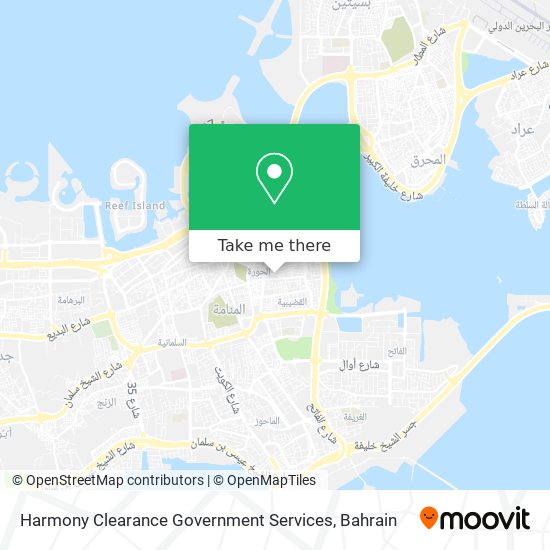Harmony Clearance Government Services map